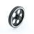 主动轮金属承重车轮 智能小车机器人金属驱动轮 铝合金橡胶轮胎 直径95mm内径8mm