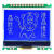 可带中文字库12864点阵液晶屏LCD显示屏液晶模块JLX12864G-086 蓝底白字 带086-PC33V