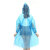 京开隆 一次性塑料雨衣 PE户外雨披 颜色随机 雨衣2件 