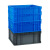 幸蕴 欧标EU箱汽配周转箱600*400*230mm塑料收纳零件盒加厚物流箱 蓝色