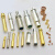 定制加工铜插针插孔 航空连接器插头公母铜针 pin针 水实心镀金插 1.6钢套公母针10个