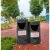 玻璃钢垃圾桶景区游乐场公园高仿真树桩户外分类仿树皮果皮箱 单桶树桩可固定48*48*80