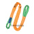 精选好货国标工业柔性吊装带环形3/5/10吨圆形软双扣起重吊带吊车 2吨2.5米