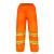 哲卜环卫保洁工人分体雨衣雨裤套装劳保物业道路施工程反光防雨服橙色 橙色多反光条套装+大帽檐 XL
