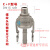 LISM304不锈钢快速接头卡扣式焊接高压水泵钢丝软管水管油管快装快接 201DN15*4分C+F(一套)