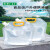 户外塑料便携折叠水袋露营烧烤大容量储水袋带提手2.5公斤5升10L 2.5L透明袋*2个