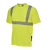 安大叔JJ-E774圆领反光T恤 3M反光材料100%涤纶透气鸟眼布 一件装 荧光黄 2XL 