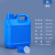 级白色塑料壶扁方桶密封包装桶带盖塑料水桶酒油桶空桶5L10升 2L方桶蓝色带内盖