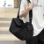 袋鼠（KANGAROO）轻奢品牌大容量复古帆布斜挎包男背包日系休闲邮差包学生单肩包旅 黑色大号 3182