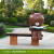 初构想（CHUGOUXIANG）户外卡通动物坐凳摆件座椅熊长颈鹿装饰雕塑景区公园林布朗幼儿园 Y-1508-1双人阅读布朗熊坐凳 -