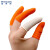 稳斯坦 WF116 一次性乳胶防滑手指套 工业橡胶手指套劳保手套 (100只)米色29大号 