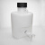 塑料放水桶实验室蒸馏水桶5L下口瓶HDPE龙头瓶10L耐酸碱储水桶25L 白色水龙头(配黑盖放水桶)