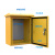 定制适用户外黄色配电箱基业加厚工地电箱室外防水控制箱配黄色脚架60*50 60高*40上宽（黄色）脚架