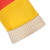 群生天然乳胶双色手套加长加厚橡胶家务防水超长耐油防污手套 红＋黄(群生双色(5双) L