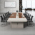 百圣牛办公会议桌长桌简约现代大型长条接待洽谈桌会议室桌椅组合带柜子 3.0*1.4米会议桌