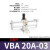 气缸增压阀VBA10A-02GN VBA11A-02GN VBA20A-03GN VBA40A VBA20A-03无配件