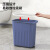 北欧垃圾桶带盖家用卧室网红厨房卫生间床边分类大号夹缝拉垃圾桶 灰色-中号