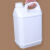 加厚食品级白色塑料方桶酒精消毒液桶山茶油桶水桶2.5/5/10升kg斤 5L乳白色 36个