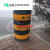 电线杆防撞桶安全警示交通圆柱型防撞桶防撞墩反光电杆保护桶 红白1000*500*350