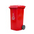 户外清洁大垃圾桶 加厚挂车环卫商场酒店物业分类垃圾桶 单位：套 红色 240L