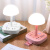 雅奈捷台灯床头灯亮度可调节卧室氛围灯学生宿舍小夜灯家用USB插排插座 F2 粉色 圆罩 二插位 普通 1.8米