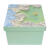 3D立体感油画风礼物盒空盒正方形大号包装盒仪式感送女友绿色礼盒 清新绿盒裸盒没有装饰品 小号