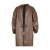 比鹤迖 BHD-7826 皮革长袖防油耐弱酸碱反穿围裙 褐色长120cm 1件