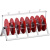 电线放线架放线器放线盘放线神器折叠BV线三线多线家装线电工工具 红色钢管架3联（10平方及以下）
