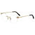 萧邦（Chopard）女士眼镜流行时尚无框可配眼镜片眼镜架精致优雅日常眼镜框 OSE Rose GOLD-300K 防眩光