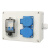 JONLET防水接线盒经济型插座盒户外ABS塑料分线密封盒CZF009二位带空开 1个