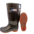 三防雨靴高筒雨鞋 防滑耐油耐酸碱工作劳保防水鞋 防汛高筒雨靴 35cm 黑色 40
