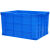 塑料周转箱筐子长方形加厚带盖大号养龟缸储物收纳箱物流胶框胶箱 400200（外径450330210）绿色带盖
