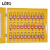 LOTO金属壁挂式黄色锁具箱30-60位挂锁锁箱工业安全挂锁存放透明有机玻璃可视化管理站BD-X08 锁具箱X08 空箱子不含挂锁