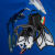 成人潜水蛙鞋浮潜三宝自由潜长脚蹼鸭蹼游泳训练专用干式装备用品 F09脚蹼-蓝色 34