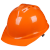 安全帽工地施工程建筑工人ABS国标加厚防护安全帽定制印字 加厚玻璃纤维透气橙色