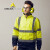 代尔塔 工作服404012 高可视上衣 反光工装 荧光黄 S