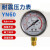 YN60耐震压力表径向0-1.6MPa抗震液压水压气压真空表负压表指针式 0-6MPA