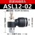 气动调速接头SL4-M5 6-02 SL8-02 10-4 1203软管快插接头节流气嘴 精品ASL1202