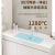 浴尚雅（YUSHANGYA）陶瓷一体盆落地式浴室柜组合洗脸盆柜实木柜卫生间 100CM白色落地柜+陶瓷一体盆