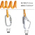 安索五点式安全带国标 安全绳双挂钩套装 高空作业工地施工护腰保险带 安全带（护腰款）+5米单小钩