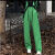 UOSU御姐风气质时尚韩版宽松衬衫马甲长裤显瘦百搭套装女 绿色西裤 XL