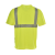 安大叔JJ-E774圆领反光T恤 3M反光材料100%涤纶透气鸟眼布 一件装 荧光黄（加LOGO） 2XL 