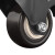 冰禹 黑色轻音耐磨脚轮 工业金钻轮PVC双轴承滑轮家具平板轮子 2寸刹车轮 bf-3