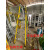 装修玻璃纤维登高工程折叠铝合金扶手围栏电工绝缘阁楼平台梯 GAE-08N玻璃纤维平台梯（不含网，轮，踢脚板）