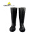 代尔塔 PVC高帮安全防化靴 黑色 44
