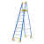P170-8CNFG玻璃钢平台梯3.4米工业级绝缘人字梯带 P170-10CN FG 4.1米