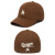 MLB专柜全封小标经典棒球帽鸭舌帽休闲运动帽子男女同款CP19 棕色LA标 现货 59