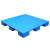 九脚防潮垫叉车塑料托盘仓库地垫工业地堆平面垫板卡板货物仓栈板 浅蓝色 0.8*0.8米加厚