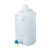 带龙头圆形瓶龙头瓶HDPE带把手下口瓶储存桶10L/20L  （4-5333系列） 4-5334-02	20l带广口龙头
