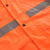 采易乐 反光雨衣雨裤套装 分体式连帽反光警示防暴雨制服 橙色 M码 15652